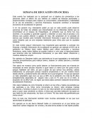 SEMANA DE EDUCACIÓN FINANCIERA
