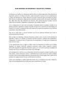 PLAN NACIONAL DE SEGURIDAD Y SALUD EN EL TRABAJO