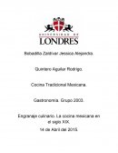 Ensayo de Enranaje culinario.La cocina mexicana en el siglo XIX