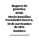 Reporte de práctica, observación de funcionamiento de un Proyector