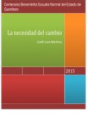 La necesidad del cambio