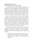 Procesos Administrativos para el Control de Calidad