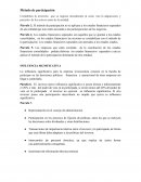 Método de participación INFLUENCIA SIGNIFICATIVA