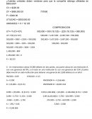 Ejercios de costos variables