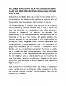 DEL AMOR ROMÁNTICO A LA VIOLENCIA DE GENERO