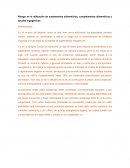 Riesgo en la utilización de suplementos alimenticios, complementos alimenticios y ayudas ergogénicas