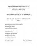 TAREA DE PLANEACION Y DISENO DE INSTALACIONES