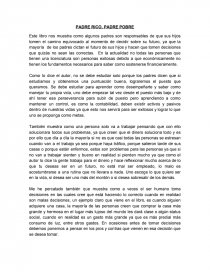 Lectura PADRE RICO, PADRE POBRE. Página 1