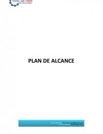 Ejemplo plan de alcance. Página 1