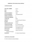 INFORME DEL TEST DE RAVEN- ESCALA ESPECIAL