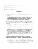 Asignación # 1 ¿Qué significado tiene para el mundo moderno el “problema económico universal”?