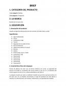 Descripción y características de un producto. Brief -Volt