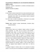 EVALUACIÓN DEL APRENDIZAJE DE LOS ESTUDIANTES INDÍGENAS EN AMÉRICA LATINA