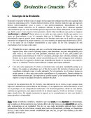 Evolución o Creación.
