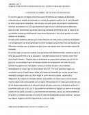 CONFERENCIA SOBRE LOS ESTADOS DE BIENESTAR