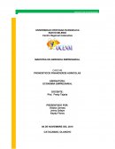 PRONOSTICOS FINANCIEROS AGRÍCOLAS