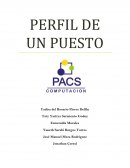 Perfil de un puesto completo para todos los puestos de trabajo de la empresa