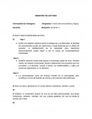 REGISTRO DE LECTURA Teoría del conocimiento y lógica