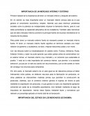 Importancia del mercado externo e interno