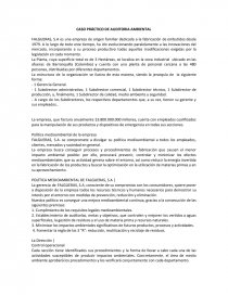CASO PRÁCTICO DE AUDITORIA AMBIENTAL. Página 1