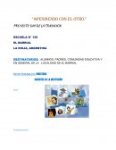 APRENDIENDO CON EL OTRO