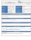 Formato de acta de Constitución