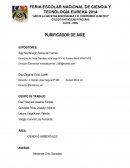 PROYECTO DE CIENCIAS AMBIENTALES: PURIFICADOR DE AIRE