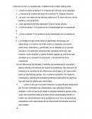 Teorias curriculares: Cuestionario