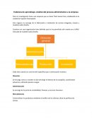Evidencia de aprendizaje. Análisis del proceso administrativo a la empresa
