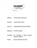 Marco Jurídico actual en México