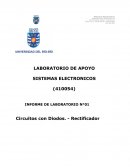 INFORME DE LABORATORIO. LABORATORIO DE APOYO SISTEMAS ELECTRÓNICOS