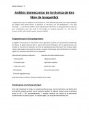 Análisis biomecanico de la técnica de tiro libre de basquetbol