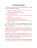 Cuestionario acerca de Funciones del lenguaje