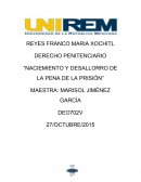 NACIEMIENTO Y DESALLORRO DE LA PENA DE LA PRISIÓN