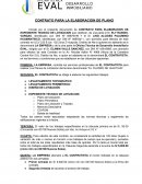CONTRATO PARA LA ELABORACION DE PLANO