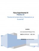 En la presente practica se identificar el concepto de Impedancia y como calcularla asi como identificar las condiciones de resonancia en un circuito de RCL