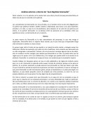 Análisis externo e interno de “Jean Baptiste Grenouille”