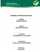 Biológicas y Ambientales Actividad 2. Procedimientos y Aplicaciones.