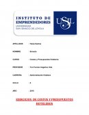 Ejercicios de Costos y Presupuestos Hoteleros