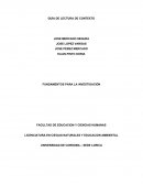 FUNDAMENTOS PARA LA INVESTIGACIÓN.