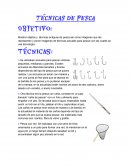TÉCNICAS DE PESCA