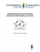 IMPLEMENTACION DE UN SISTEMA DE GESTION DE INVENTARIOS JUST IN TIME