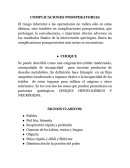Complicaciones postoperatorias