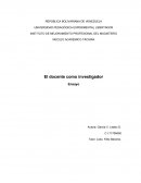 Investigación Educativa INSTITUTO DE MEJORAMIENTO PROFESIONAL DEL MAGISTERIO