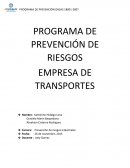 PROGRAMA DE PREVENCIÓN DE RIESGOS EMPRESA DE TRANSPORTES