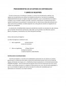 PROCEDIMIENTOS DE UN SISTEMA DE CONTABILIDAD Y LIBROS DE REGISTROS