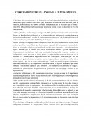 Correlación entre el lenguaje y el pensamiento.
