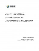 Ensayo sobre el texto Chile Hacia Un Gobierno Semipresidencial