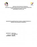 ANÁLISIS DE LOS ARTÍCULOS 235 Y 236 DE LA CONSTITUCIÓN DE LA REPÚBLICA BOLIVARIANA DE VENEZUELA