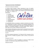Ayuda promocional al distribuidor. Concurso de ventas para vendedores. Calorex